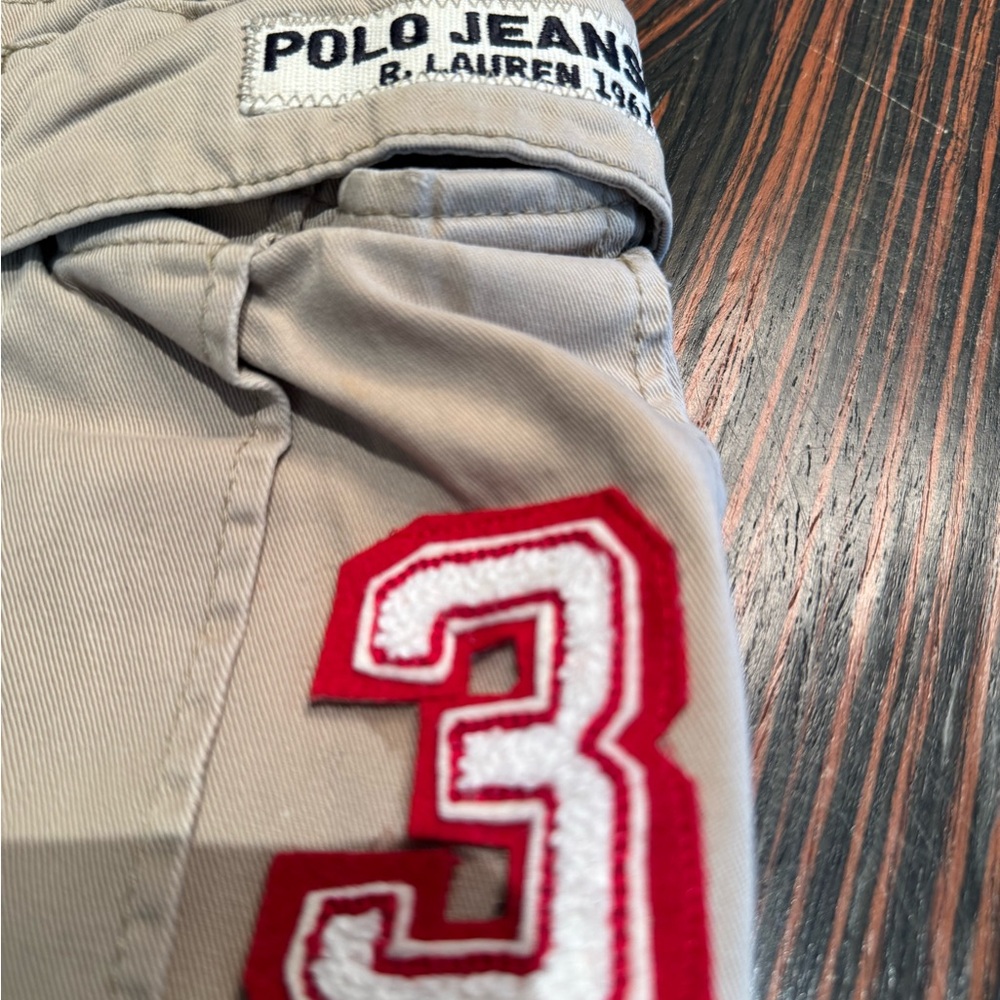 Ralph Lauren cargo firefighter tan canvas shorts P-Wing patches Men 30 waist - Picture 8 of 16